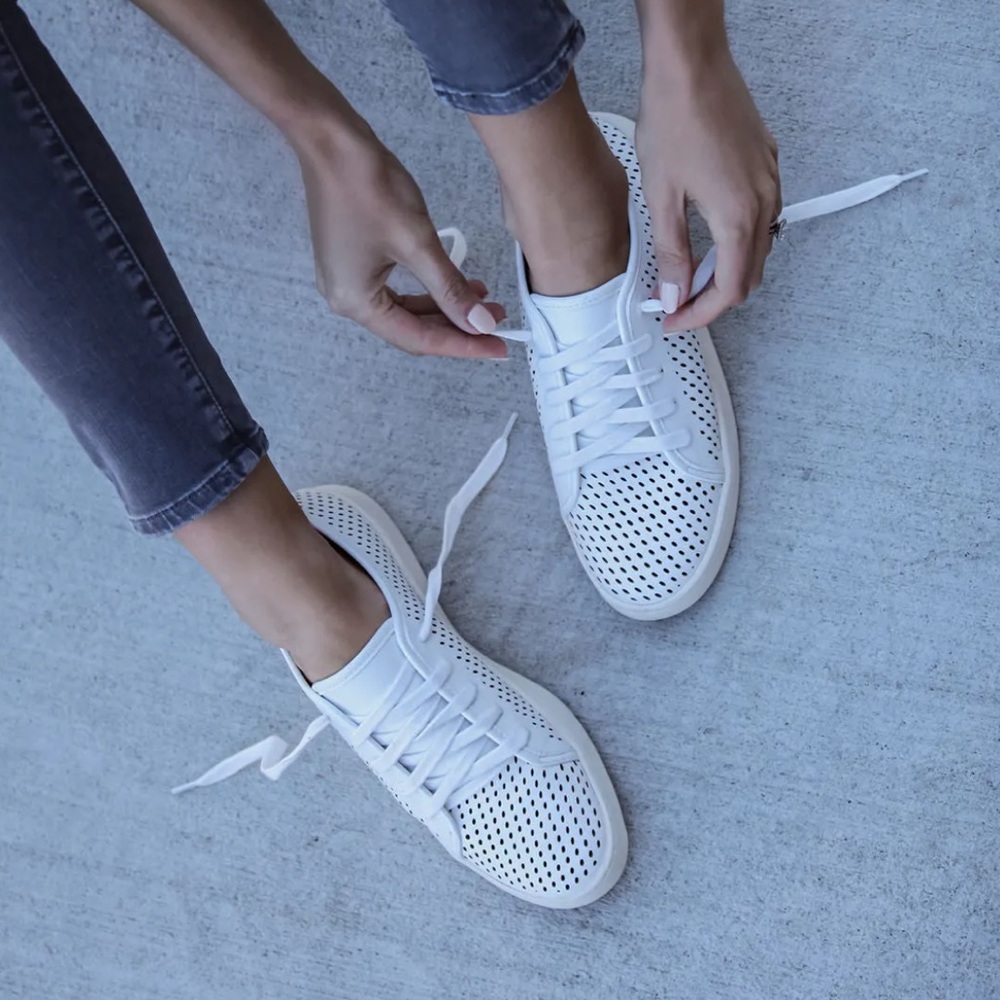 Vici Faux Leather White Sneakers